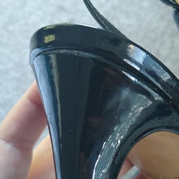 Kate Spade Genna Patent Leather Peep Toe Heels - Picture 16 of 16